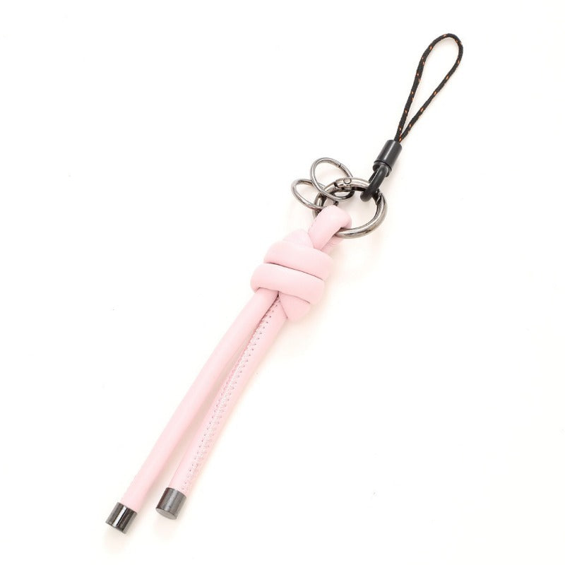 Wholesale DIY Handmade Creative Pendant Design, Woven Leather Rope Keychains